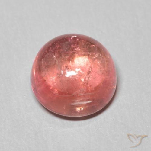 Turmalina Rosa escuro Natural 1.66ct, Redondo, Transparente