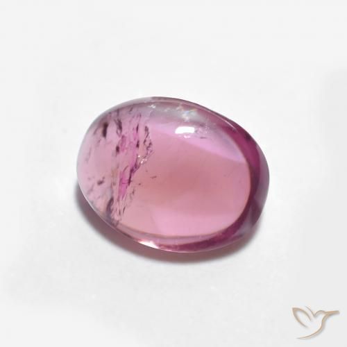 Turmalina roxo médio Natural 1.31ct, oval, Transparente