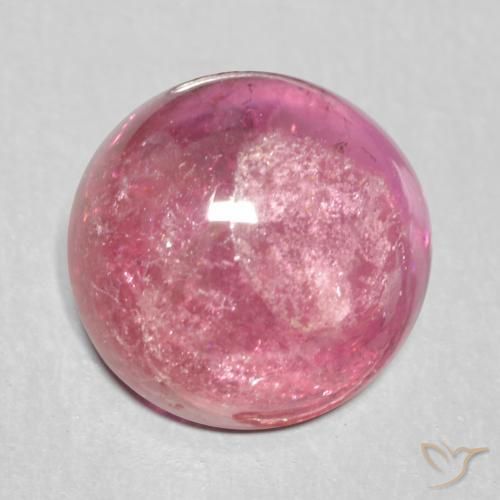 Turmalina Berry Roxo Brilhante Natural 1.72ct, Redondo, Transparente