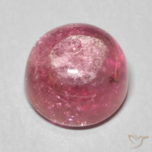 Turmalina Berry Roxo Brilhante Natural 1.72ct, Redondo, Transparente