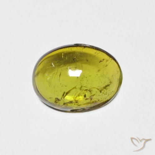 1.34ct Natural Verde floresta Turmalina, oval, Transparente