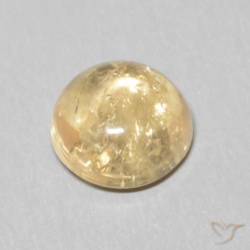 Turmalina Creme Natural 1.04ct, Redondo, Transparente