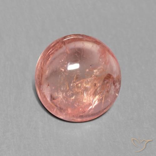 Turmalina Framboesa Rosa Natural 1.42ct, Redondo, Transparente