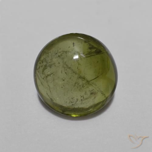 1.53ct Natural Verde floresta Turmalina, Redondo, Transparente
