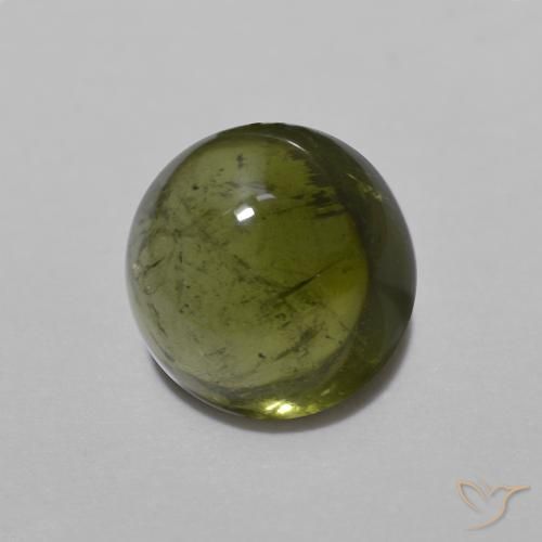 Turmalina Verde floresta Natural 1.53ct, Redondo, Transparente