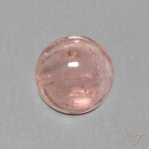 Turmalina Luz rosa Natural 1.02ct, Redondo, Transparente