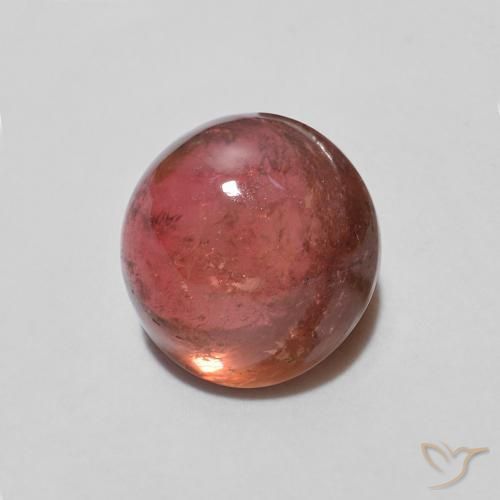 Turmalina ponche de frutas vermelhas Natural 1.17ct, Redondo, Transparente