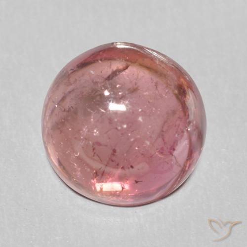 Turmalina Luz rosa Natural 1.57ct, Redondo, Transparente