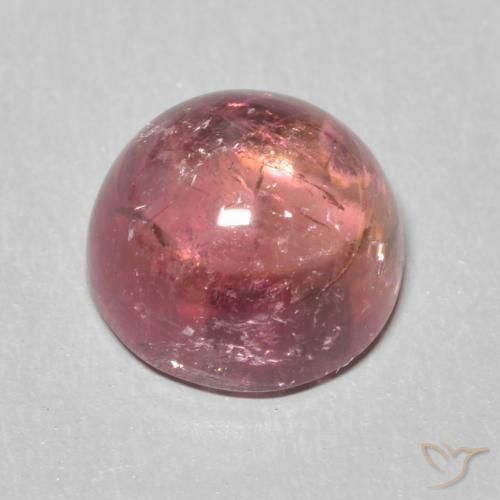 Turmalina Luz rosa Natural 1.57ct, Redondo, Transparente