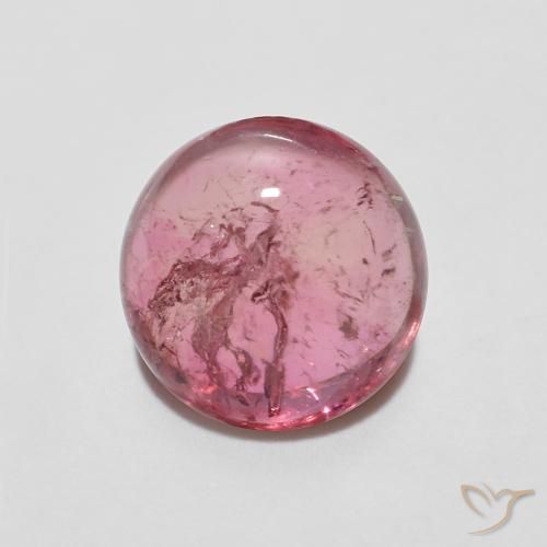 Turmalina rosa médio Natural 1.18ct, Redondo, Transparente
