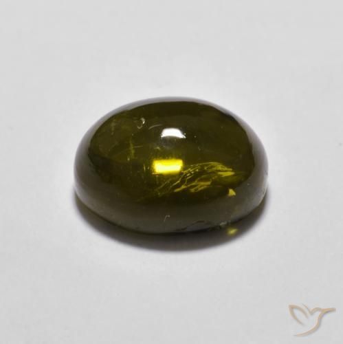 Turmalina verde quente Natural 1.82ct, oval, Transparente