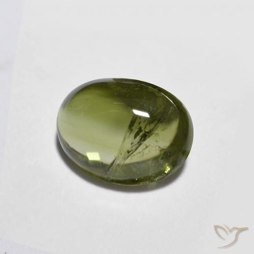 Turmalina verde escuro Natural 1.31ct, oval, Transparente