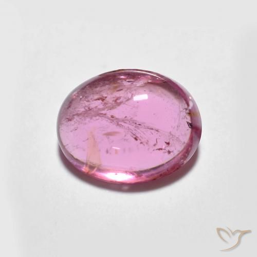 Turmalina Rosa quente Natural 1.60ct, oval, Transparente