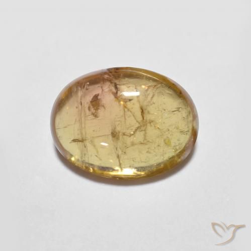 1.50ct Natural Marrom dourado Turmalina, oval, Transparente