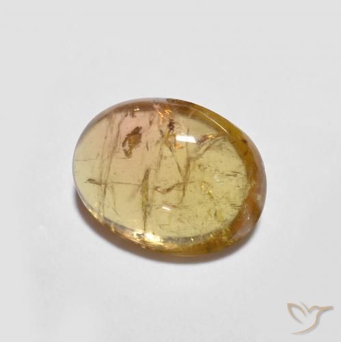 Turmalina Marrom dourado Natural 1.50ct, oval, Transparente