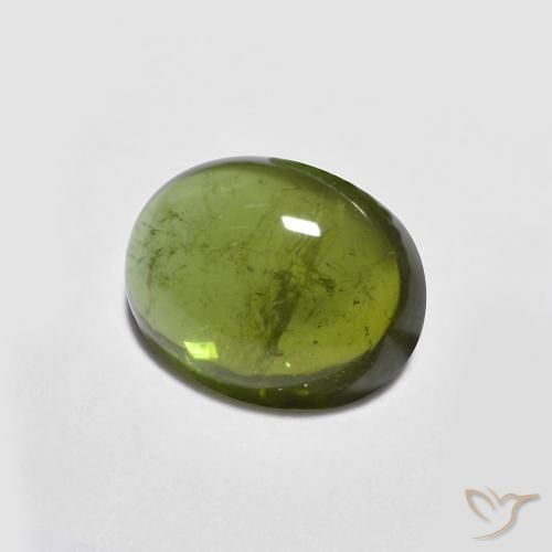 Turmalina Algas Verdes Natural 1.39ct, oval, Transparente