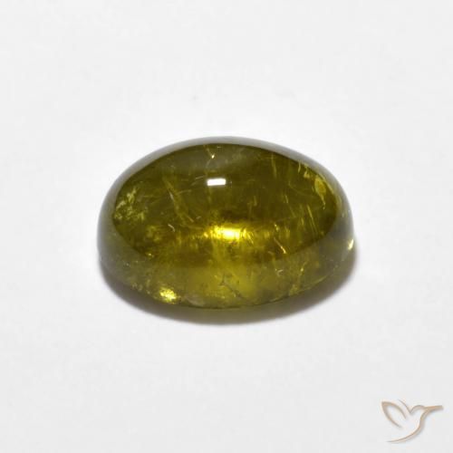 Turmalina Medium-Dark Gold Natural 1.56ct, oval, Transparente