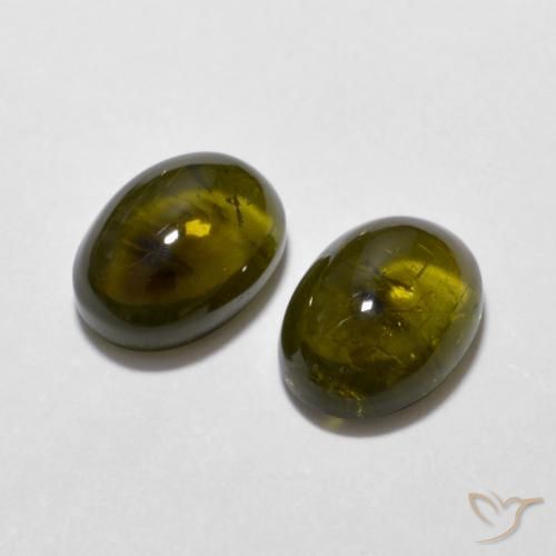 Pedras preciosas de Turmalina Marrom Dourado Profundo natural de 3.03 ct, oval, Transparente