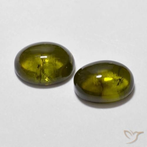 Pedras preciosas de Turmalina Marrom Dourado Profundo natural de 3.03 ct, oval, Transparente