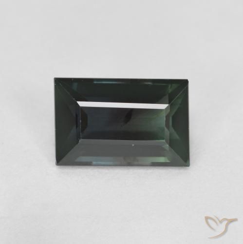 1.22ct Natural Verde médio Turmalina, baguete, VS
