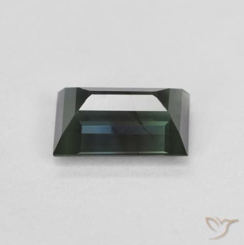 Turmalina Verde médio Natural 1.22ct, baguete, VS