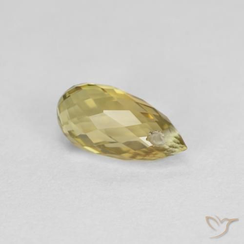 0.80ct Natural Ouro Terroso Turmalina, Briolette, VS