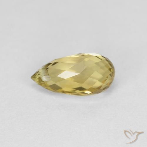 Turmalina Ouro Terroso Natural 0.80ct, Briolette, VS