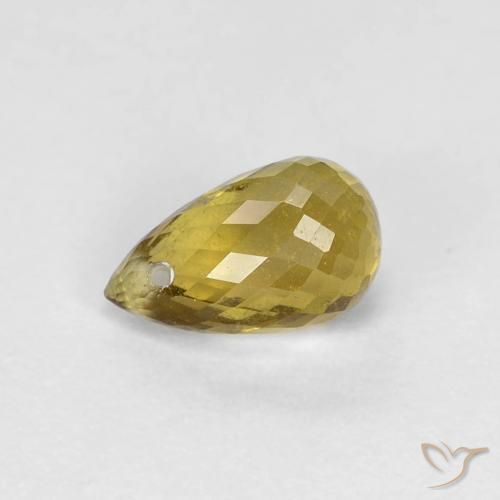 0.88ct Natural Ouro Terroso Turmalina, Briolette, VS