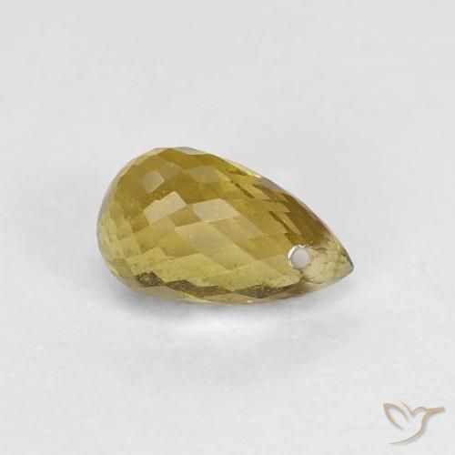 Turmalina Ouro Terroso Natural 0.88ct, Briolette, VS