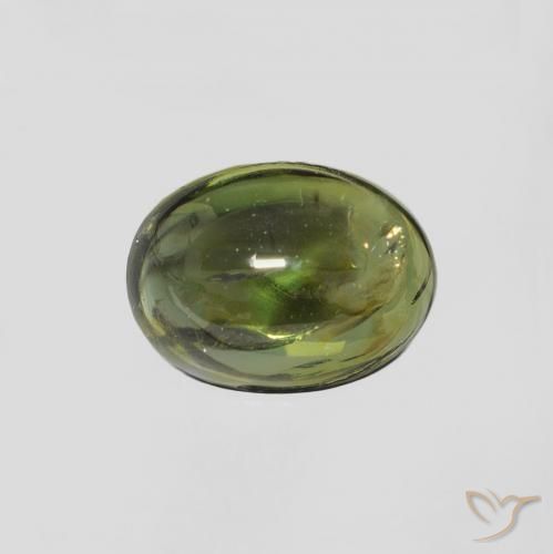 1.31ct Natural Verde acastanhado Turmalina, oval, Transparente
