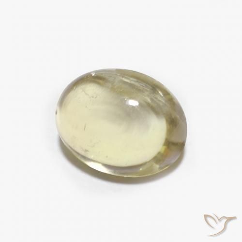 Turmalina Amarelo claro Natural 1.79ct, oval, Transparente