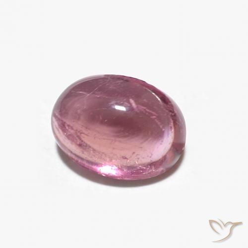 Turmalina Rosa quente Natural 1.51ct, oval, Transparente