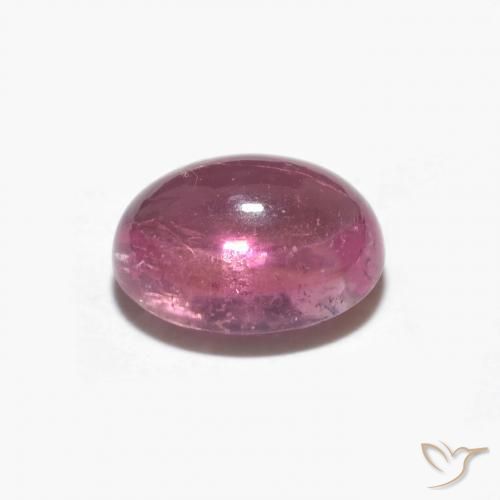 Turmalina Rosa quente Natural 1.51ct, oval, Transparente