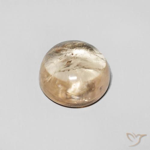 Turmalina Luz amarela Natural 1.15ct, Redondo, Transparente