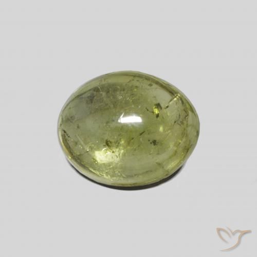 3.89ct Natural Luz verde Turmalina, oval, Transparente