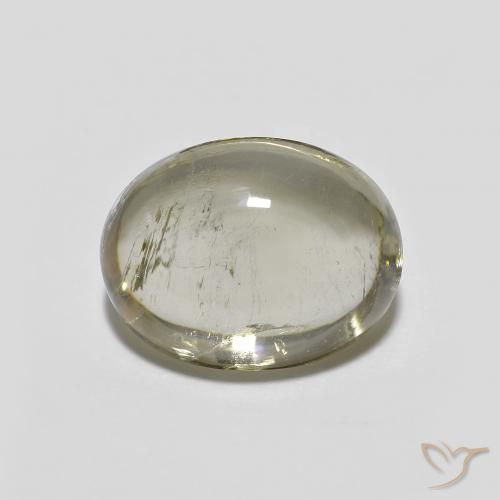 3.38ct Natural Amarelo claro médio Turmalina, oval, Transparente