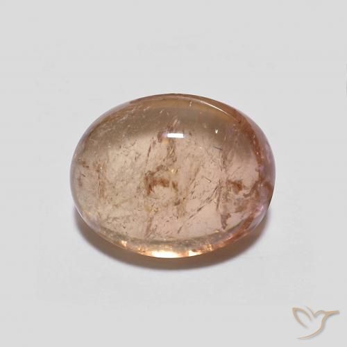 2.70ct Natural Light Grapefruit Pink Turmalina, oval, Transparente