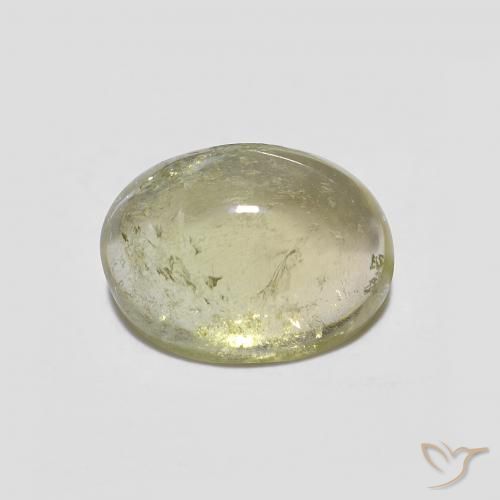 1.86ct Natural Médio Verde-Amarelo Turmalina, oval, Transparente