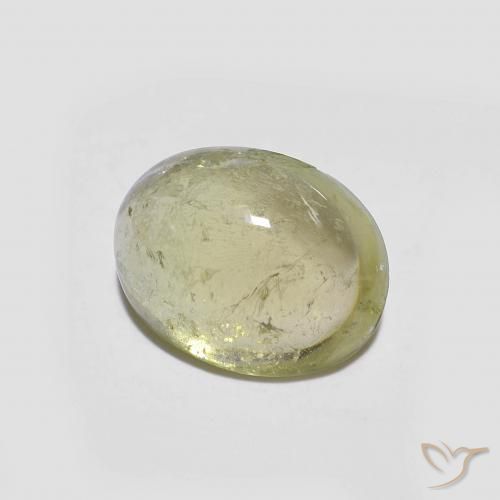 Turmalina Médio Verde-Amarelo Natural 1.86ct, oval, Transparente