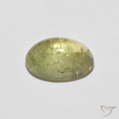 Turmalina Médio Verde-Amarelo Natural 1.86ct, oval, Transparente