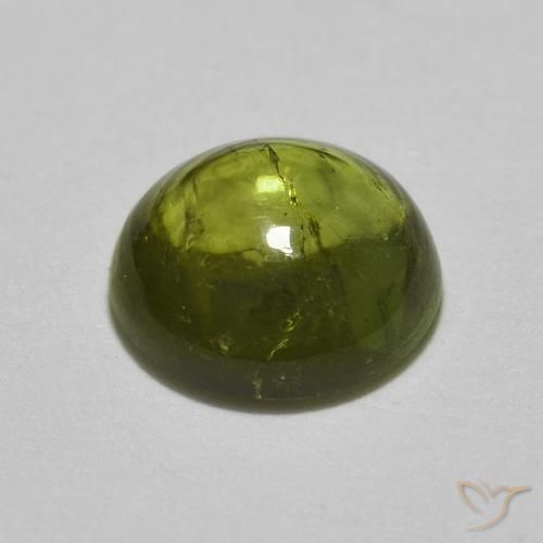 Turmalina Luz verde Natural 0.82ct, Redondo, Transparente