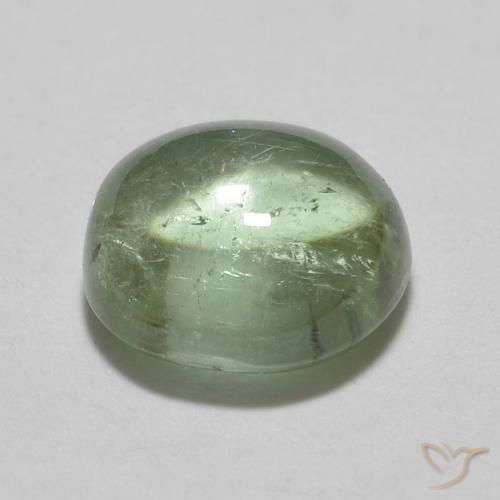 Turmalina Verde Médio-Claro Natural 1.13ct, Redondo, Transparente