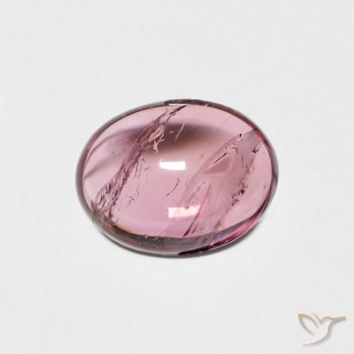 1.36ct Natural Roxo rosado Turmalina, oval, Transparente