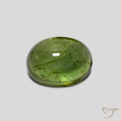 1.41ct Natural Verde médio Turmalina, oval, Transparente