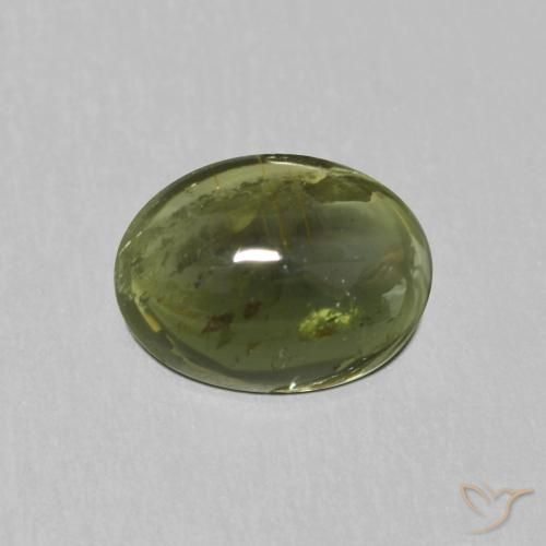 1.13ct Natural Verde floresta Turmalina, oval, Transparente