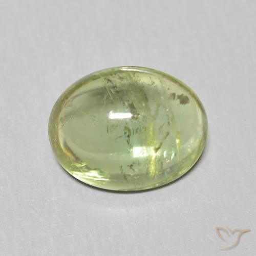1.57ct Natural verde quente Turmalina, oval, Transparente