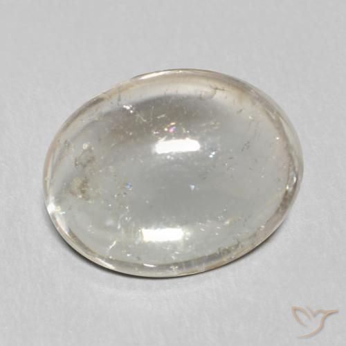 Turmalina Cinza muito claro Natural 2.98ct, oval, Transparente