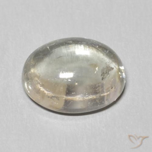 Turmalina Cinza muito claro Natural 2.98ct, oval, Transparente