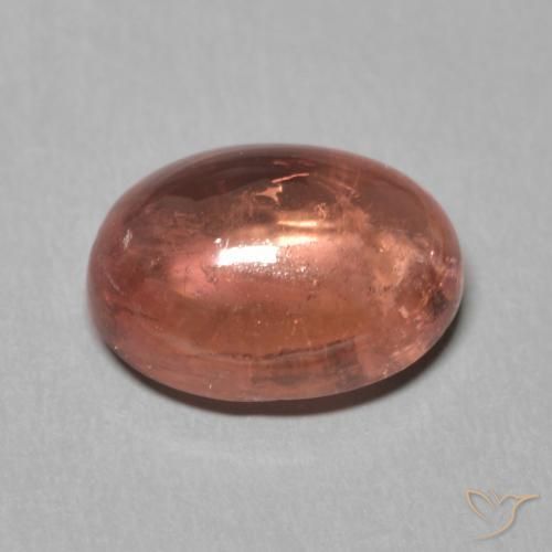 Turmalina vermelho médio Natural 2.27ct, oval, Transparente