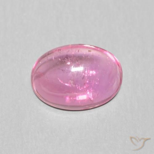 Turmalina roxo médio Natural 1.18ct, oval, Transparente